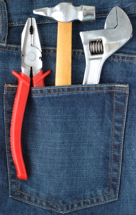 Toolkit in jeans pocket