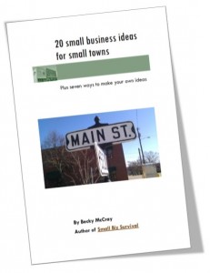 Small Town Business Ideas booklet cover