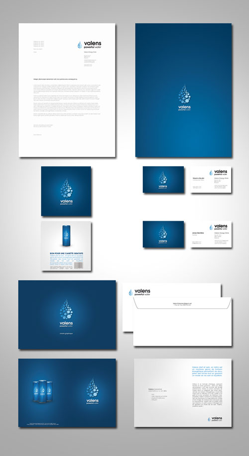 valens-Energy-Drink-Identity Letterhead Examples and Samples: 77 Letterhead Designs