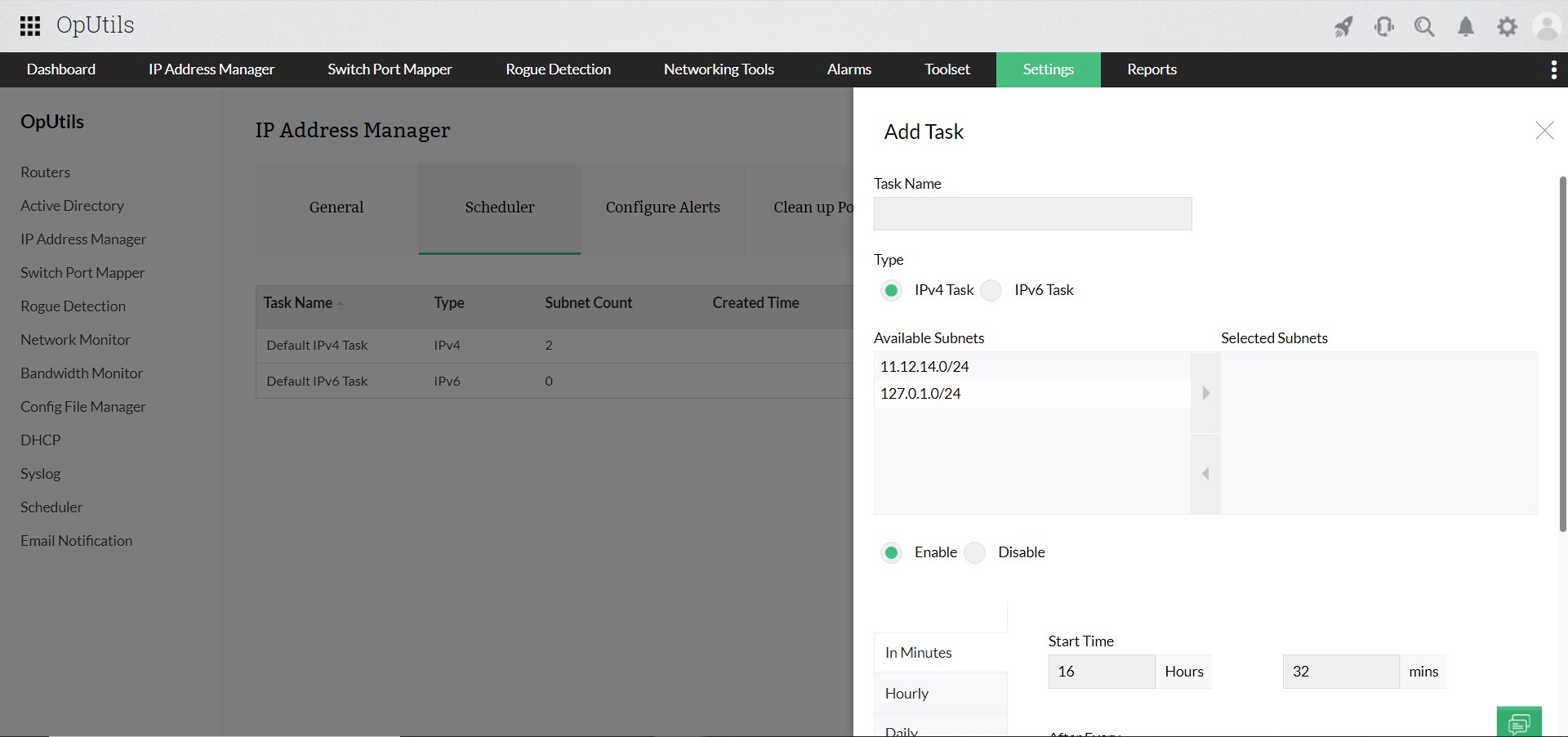 IP Address Management System - ManageEngine Oputils