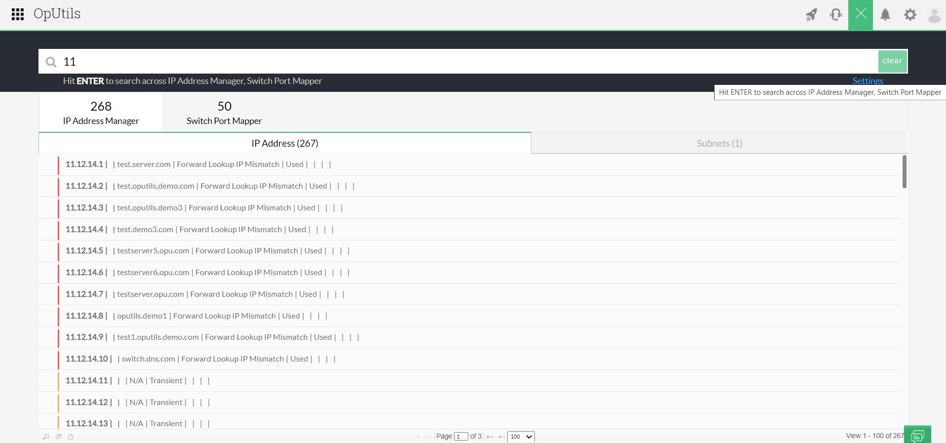 IP Address Management Solution - ManageEngine Oputils